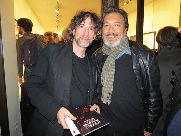Neil Gaiman y Gilberto VillarroelBAJA