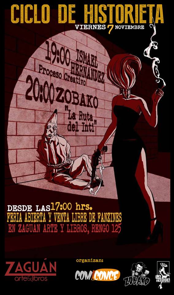 Afiche Ciclo de Historieta Viernes 7 Noviembre Zobako